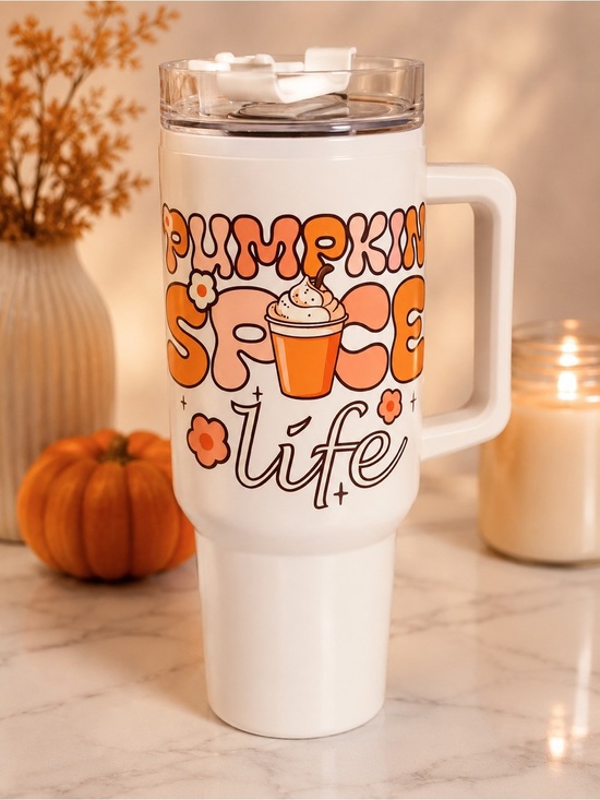 Other - Pumpkin Spice Life Mug - White and Orange